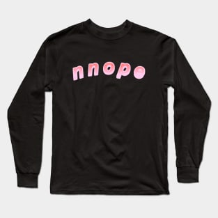 nnope #2 - black backdrop Long Sleeve T-Shirt